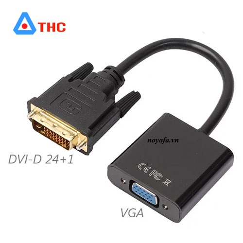 Dây cáp chuyển đổi DVI D 24 + 1 Sang VGA 